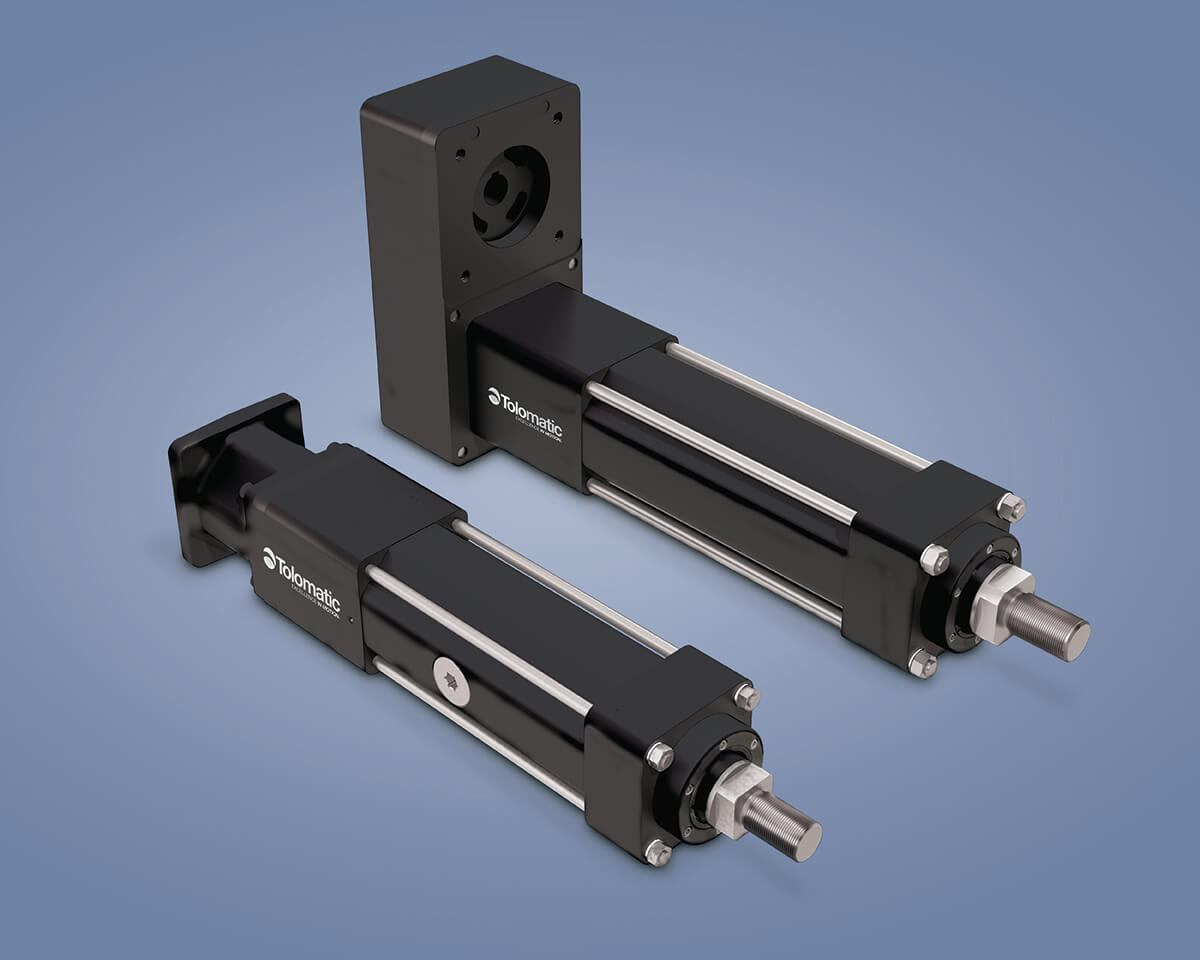 inline and reverse parallel motor mounting for electric linear motion
